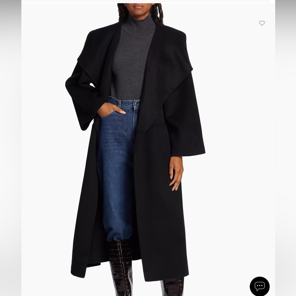 NWT Toteme wood cashmere long coat S